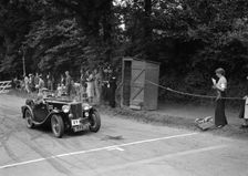 AL Baker's MG Magnette, winner of a bronze award at the MCC Torquay Rally, July 1937. Artist: Bill Brunell
