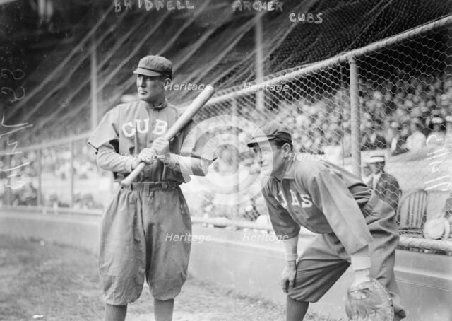 Al Bridwell & Jimmy Archer, Chicago NL (baseball), 1913. Creator: Bain News Service.