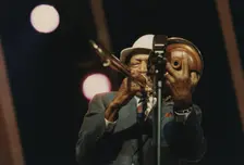 Al Grey, Benny Carter's Swing America, North Sea Jazz Festival, Netherlands, 1991. Creator: Brian Foskett