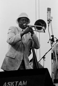 Al Grey, Capital Jazz Festival, Knebworth, Herts, July 1982. Artist: Brian O'Connor