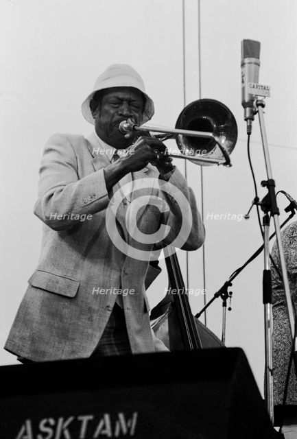 Al Grey, Capital Jazz Festival, Knebworth, Herts, July 1982. Artist: Brian O'Connor.