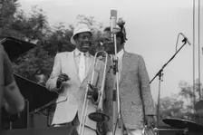 Al Grey, Clark Terry, Capital Radio Jazz Festival, 1981. Creator: Brian Foskett