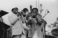Al Grey, Clark Terry, Capital Radio Jazz Festival, 1981. Creator: Brian Foskett