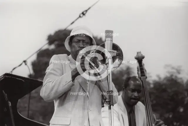 Al Grey, Eddie Jones, Capital Radio Jazz Festival, 1981. Creator: Brian Foskett.