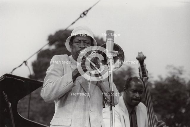 Al Grey, Eddie Jones, Capital Radio Jazz Festival, 1981. Creator: Brian Foskett.
