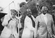 Al Grey, Eddie Jones, Clark Terry, Capital Radio Jazz Festival, 1981. Creator: Brian Foskett