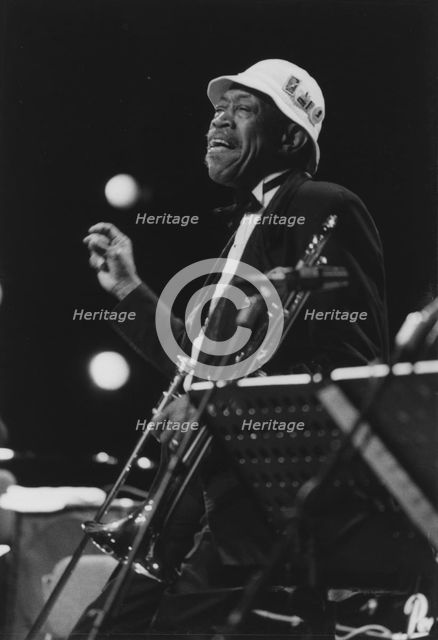 Al Grey, Lionel Hampton and his Golden Men of Jazz, North Sea Jazz Festival, 1994. Creator: Brian Foskett.