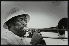 Al Grey performing at the Capital Radio Jazz Festival, Alexandra Palace, London, July 1982. Artist: Denis Williams