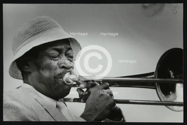 Al Grey performing at the Capital Radio Jazz Festival, Alexandra Palace, London, July 1982. Creator: Denis Williams.