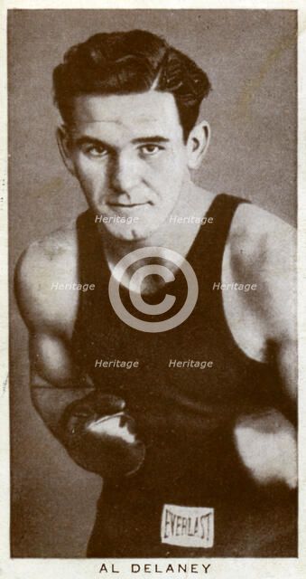 Al Delaney, Canadian boxer, 1938. Artist: Unknown