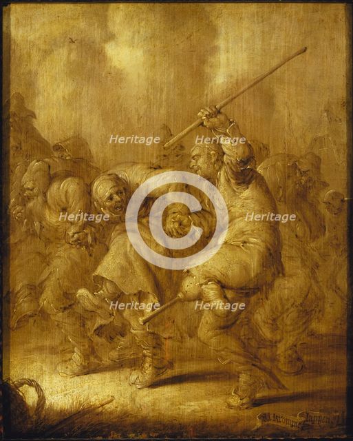 Al kromme lappen (Dancing beggars), 1633. Creator: Venne, Adriaen Pietersz. van de (1589-1662).