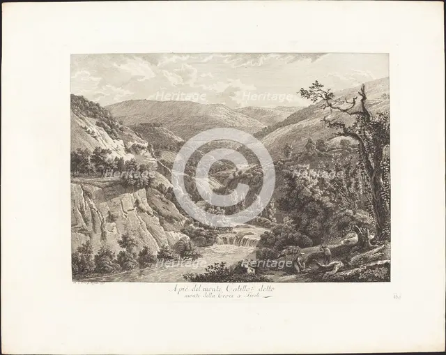 Al pié del monte Catillo, detto monte della Croce a Tivoli, 1793. Creator: Albert Christoph Dies.