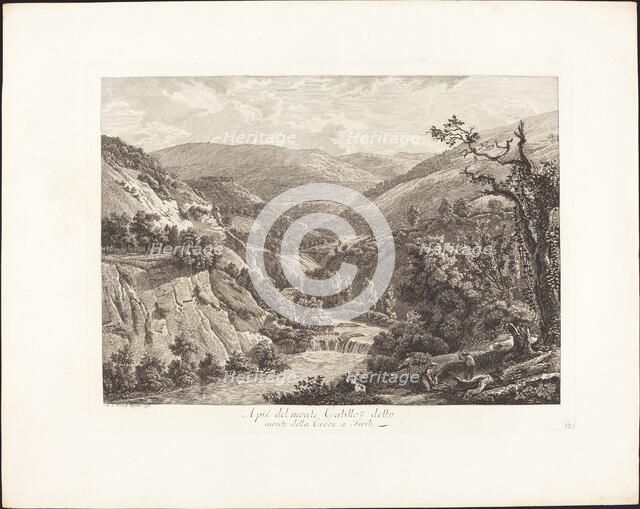 Al pié del monte Catillo, detto monte della Croce a Tivoli, 1793. Creator: Albert Christoph Dies.