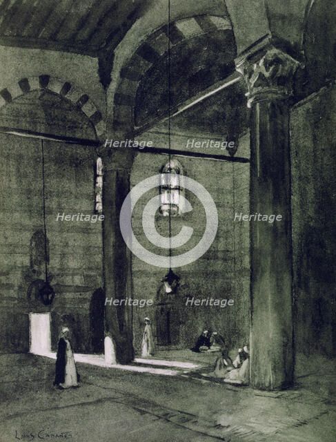 Al-Rifai Mosque, Cairo, Egypt, 1928. Artist: Louis Cabanes
