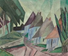 Alt-Sallenthin (Village street in Alt-Sallenthin I), 1912. Creator: Feininger, Lyonel (1871-1956)
