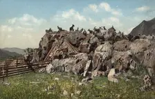 Altai Dwelling (Chaadyr), Katun River Valley, 1911-1913. Creator: Sergei Ivanovich Borisov