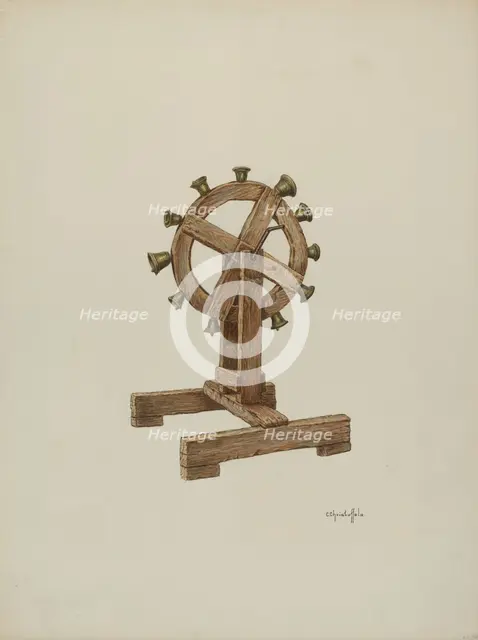 Altar Chimes on Wheel, 1941. Creator: Cornelius Christoffels.