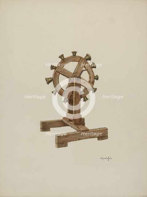 Altar Chimes on Wheel, 1941. Creator: Cornelius Christoffels.