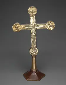 Altar Cross, Brunswick, c. 1325; foot: 15th century. Creator: Unknown