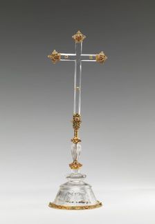 Altar Cross, c. 1590 (foot); mid to late 19th century (cross and its mounts). Creator: Saracchi family