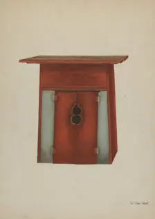 Altar for Chinese Temple, c. 1939. Creator: Vera Van Voris