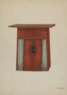 Altar for Chinese Temple, c. 1939. Creator: Vera Van Voris