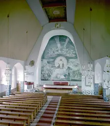 Altar fresco by Lennart Segerstråle, church of Rovaniemi, Finland. Creator: Göran Algård