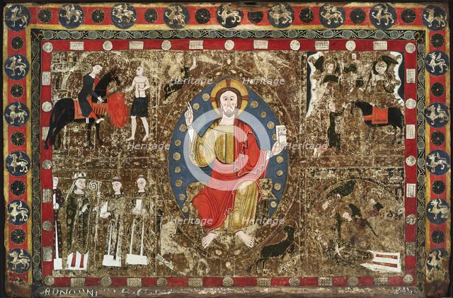 Altar Frontal with Christ in Majesty and the Life of Saint Martin, 1250. Creator: Unknown.