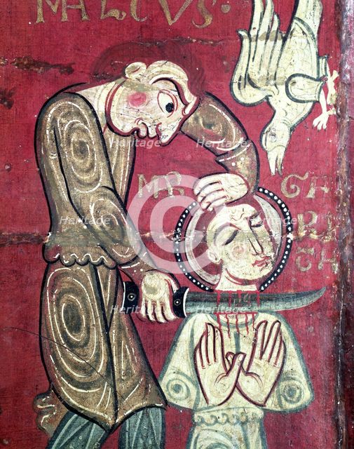 Altar frontal with scenes of the martyrdom of St. Margaret, altarpiece from Santa María Sescorts.