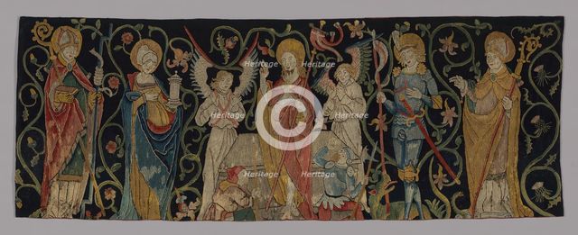 Altar Frontal depicting The Resurrection with Four Saints, Germany, late-15th century. Creator: Unknown.