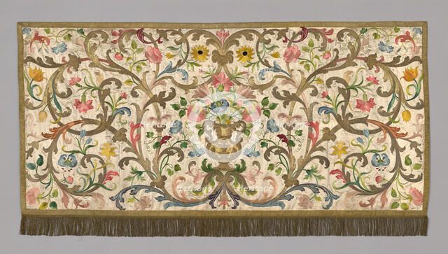 Altar Frontal, Italy, 19th century. Creator: Unknown.