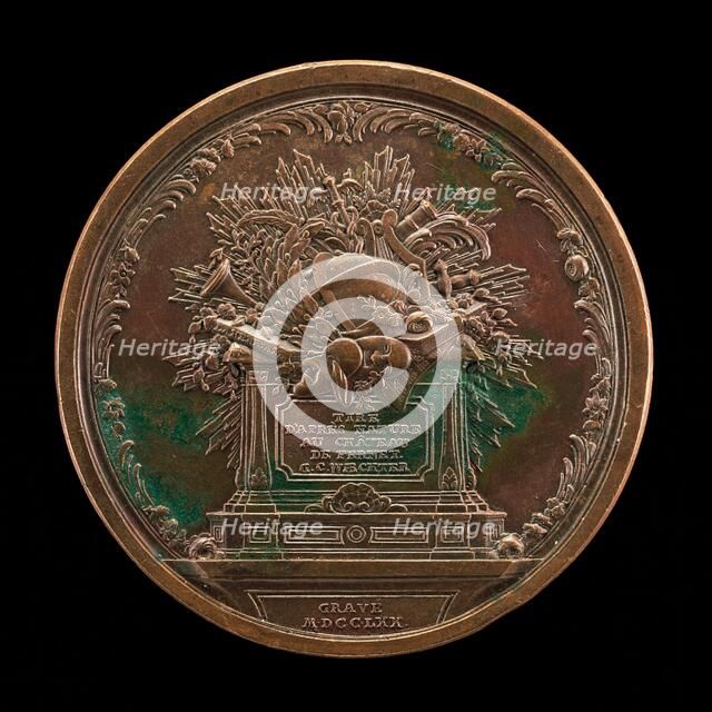 Altar of Fame [reverse], 1770. Creator: Georg Christian Waechter.