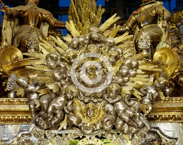 Altar of the Main Chapel, Cathedral of Santiago, Santiago de Compostela, Galicia, Spain, 2008. Creator: LTL.