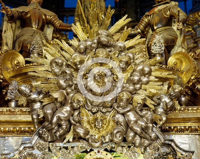 Altar of the Main Chapel, Cathedral of Santiago, Santiago de Compostela, Galicia, Spain, 2008. Creator: LTL.