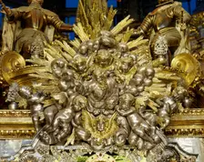Altar of the Main Chapel, Cathedral of Santiago, Santiago de Compostela, Galicia, Spain, 2008. Creator: LTL