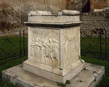 Altar of Vespasian, Temple of Vespasian (69-79 CE), Pompeii, Italy. Creator: Unknown
