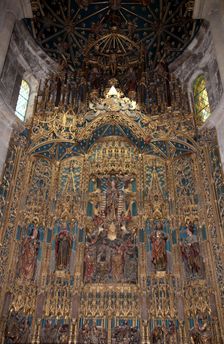 Altar, Old Cathedral of Coimbra, Portugal, 2009. Creator: Samuel Magal