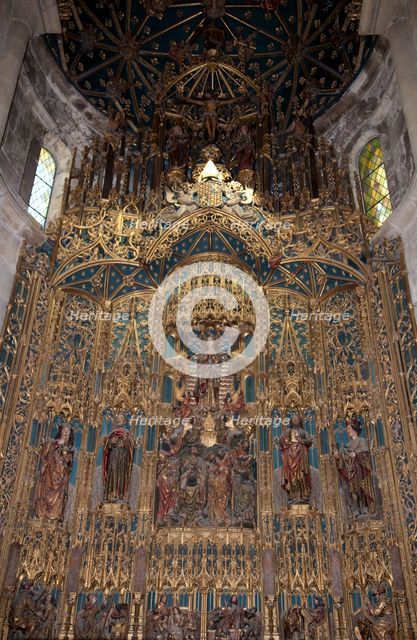 Altar, Old Cathedral of Coimbra, Portugal, 2009.  Creator: Samuel Magal.