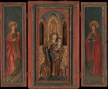 Altar Shrine with Madonna and Child with Donor, last quarter 15th century. Creator: Unknown