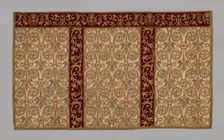 Altar piece (part of a chasuble), Spain, 17th century. Creator: Unknown