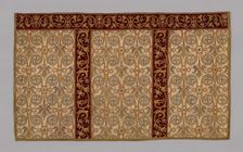 Altar piece (part of a chasuble), Spain, 17th century. Creator: Unknown