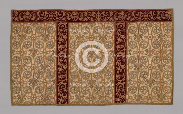 Altar piece (part of a chasuble), Spain, 17th century. Creator: Unknown.