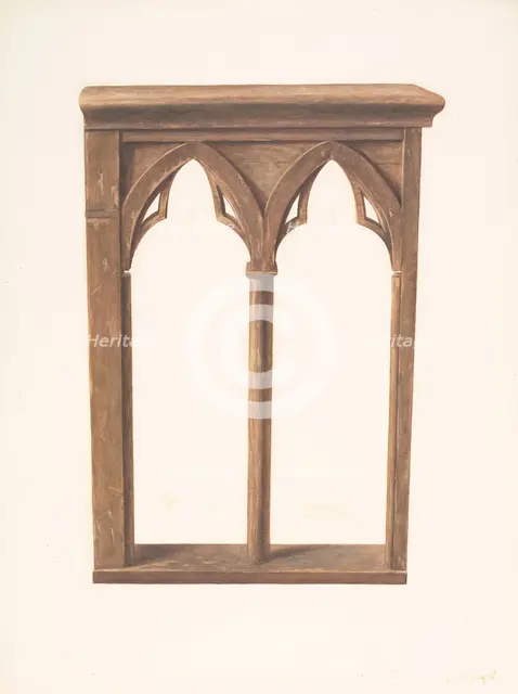 Altar Rail Gate, c. 1939. Creator: Manuel G. Runyan.