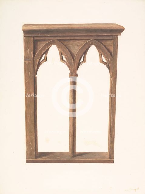 Altar Rail Gate, c. 1939. Creator: Manuel G. Runyan.