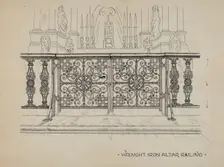 Altar Railing, c. 1936. Creator: Ray Price