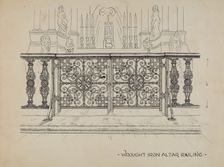 Altar Railing, c. 1936. Creator: Ray Price