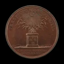 Altar with a Burning Offering [reverse], 1800. Creator: Heinrich Conrad Küchler