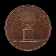 Altar with a Burning Offering [reverse], 1800. Creator: Heinrich Conrad Küchler
