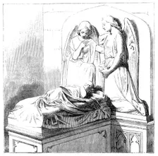 Altar-tomb and Sculpture in Ledbury Church, 1857. Creator: Unknown