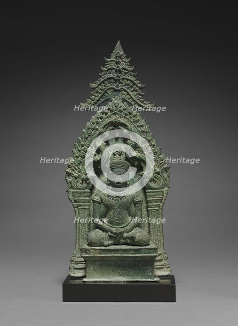 Altarpiece with Buddha Enthroned, mid-1100s. Creator: Unknown.